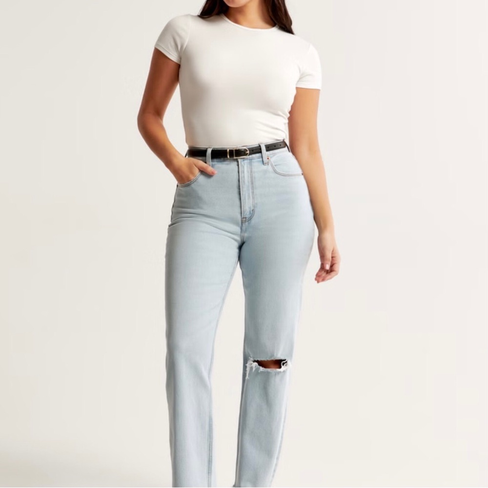 Abercrombie 6 (28) Ankle Straight Ultra High Rise Curve Love Jeans Women